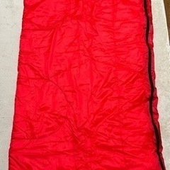 30日までアウトドア キャンプ ２つセット　子供用 夏用 赤 シェラフの画像