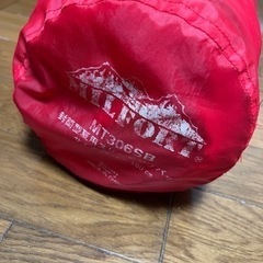 30日までアウトドア キャンプ ２つセット　子供用 夏用 赤 シェラフの画像