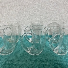 sasaki crystal ビアグラス　６脚セット