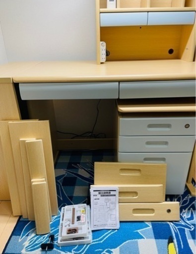 お譲り先　決まりました！【美品】ニトリ組み合わせ学習デスク　汚れほぼ無し　直接引き取りor 近隣県は別途費用でご自宅までお持ちします