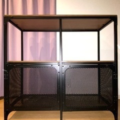 値下中 IKEA イケア フィエルボ シェルフユニット オープンラック 棚 ブラックの画像