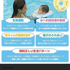 スイマーバ　うきわ首リング　(ダックイエロー) の画像