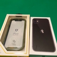 新品未使用　iPhone11  64GB  黒SIMフリー　ifaceケースセット