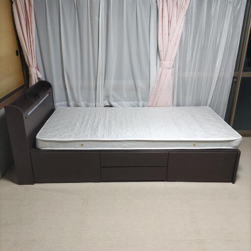 シングルベッド マットレス付き 有料で配送も可能