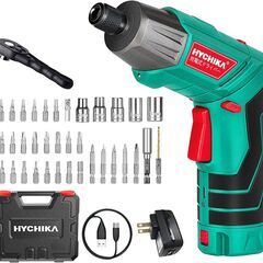 ★500円★HYCHIKA 電動ドライバー 充電式ドライバードリ...