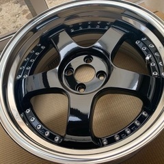 【美品】SSᎡプロフェッサーSP1 18×8.5+30スーパーロー 4穴　2本の画像