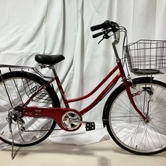 【習志野市 引取に来られる方】ほぼ未使用美品 6段変速自転車