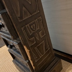 🌈持ってけ泥棒❗️大幅に値下げ💰木彫アジアンテイスト✨小物引き出し付棚✨アンティーク✨インテリア✨希少価値の画像