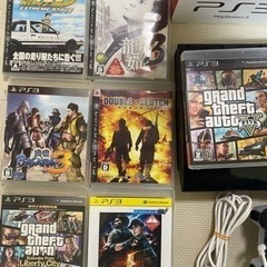 【お取引中】プレステーション3 本体 コントローラー2台 ソフト7枚セットの画像