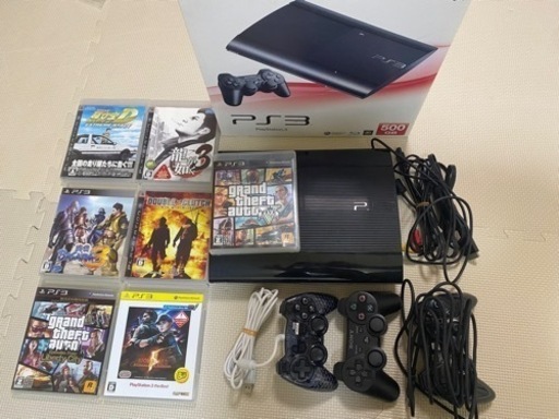 【お取引中】プレステーション3 本体 コントローラー2台 ソフト7枚セット