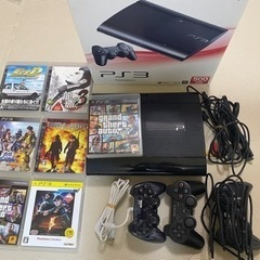 【お取引中】プレステーション3 本体 コントローラー2台 ソフト7枚セットの画像