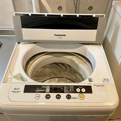 【2/23〜25に引取可能な方】Panasonic 洗濯機(5kg)の画像