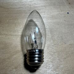 シャンデリア電球 装飾電球 ガラス球 インテリア照明 炎型 電球 照明 蛍光灯 まとめ売り メーカー不明 110V 40W C37 E26 25個セットの画像