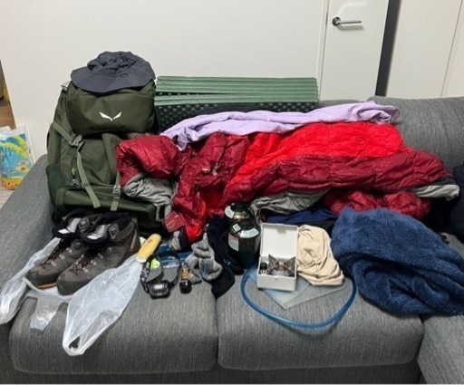 受付終了　登山道具一式