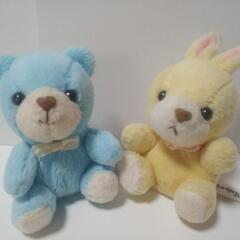 クマ＆ウサギのミニぬいぐるみ(6体セット)☆新しい持ち主様募集中☆の画像