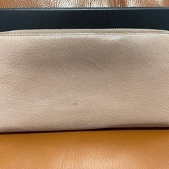 カード、タグ付★松屋銀座購入 正規品★MIUMIU 長財布 ピンクベージュの画像