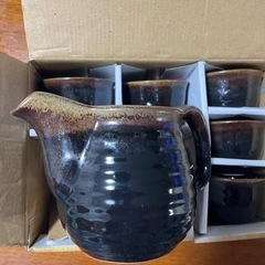 新品急須＆湯呑みセットの画像