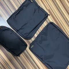美品‼︎2022AW Supreme シュプリーム Organizer Pouch Set Black /黒 大中小3点セット ポーチの画像