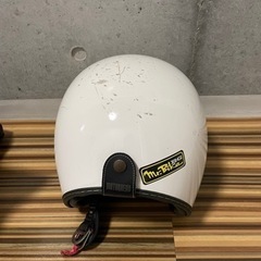 ヘルメット　ジェットヘル　パロディステッカー付き‼︎の画像