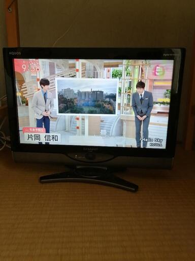 シャープ液晶カラーテレビ2010年製20型消費電力55w