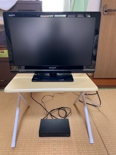 シャープ液晶テレビ21インチ（録画付きUSB-HDD）