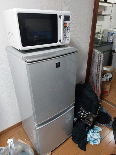 冷蔵庫と電子レンジセットで