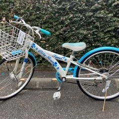 ブルーの自転車　24インチ　女の子