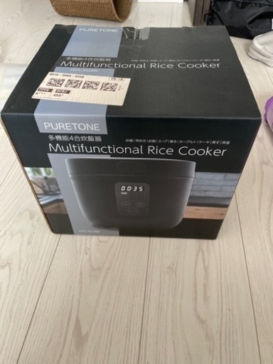 【更に、更に値下げ】炊飯器東京Deco 多機能炊飯器 4合 マイコン式 マットブラック