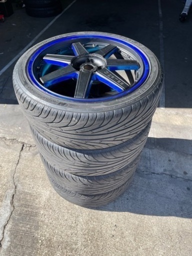 RAYZ G•games 18インチ　pcd100 5穴4穴マルチ4本セット