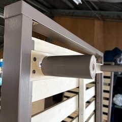 シングルベッドフレーム　高さ変えられます　ヘッドボード無しの画像