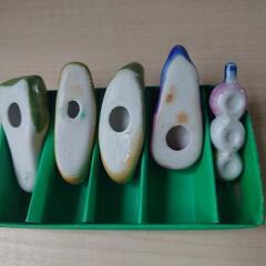 陶器  箸置き5個の画像