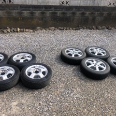 手渡しのみ　軽自動車用夏・冬タイヤ　アルミホイール
