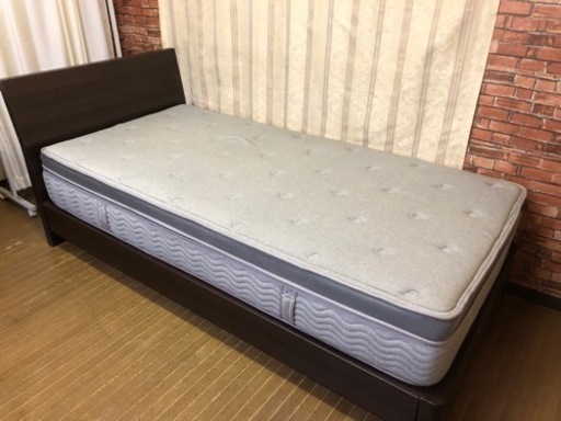 🌈【送料無料】ニトリ シングルベッド マットレスセット