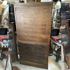 □ioy1227□北海道民芸家具 本棚 書棚 飾り棚 カップボード□