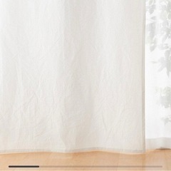 無印良品綿洗いざらし平織ノンプリーツカーテン幅１００×丈２００ｃ...