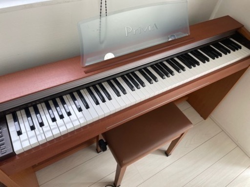 【お取引中】CASIO電子ピアノprivia【奥行コンパクト 88鍵 イス付き】