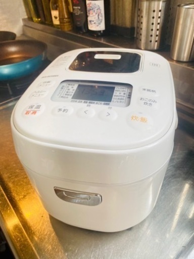 【新品の半額以下】【アイリスオーヤマ 炊飯器 3合】IH式 40銘柄炊き分け機能 極厚火釜 玄米 2020年モデル ホワイト RC-IK30-W