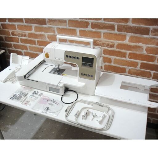 取扱説明書あり DVDあり シンガー SINGER コンピューターミシン 刺繍機 セット キュリオピア SF-390 シュシュデラックス EU-5 【 モノ市場東海店 】