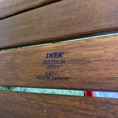 譲り先が決定しました。ARRESÖ バルコニーテーブル(IKEA)つけ外し出来るテーブルの画像