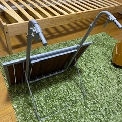 譲り先が決定しました。ARRESÖ バルコニーテーブル(IKEA)つけ外し出来るテーブルの画像