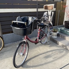 【丸石サイクルFRACKERS】前乗せ後ろ乗せ付き自転車