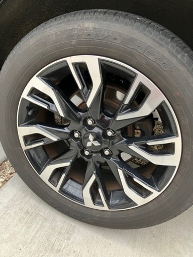 (値下)三菱純正　アウトランダー　ホイール４本　1台分　ナット付き　225/55R18