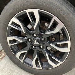 (値下)三菱純正　アウトランダー　ホイール４本　1台分　ナット付き　225/55R18の画像