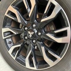 (値下)三菱純正　アウトランダー　ホイール４本　1台分　ナット付き　225/55R18の画像
