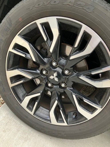 (値下)三菱純正　アウトランダー　ホイール４本　1台分　ナット付き　225/55R18