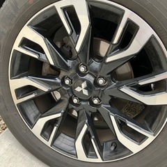 (値下)三菱純正　アウトランダー　ホイール４本　1台分　ナット付き　225/55R18の画像