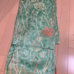決まりました　無料　小紋　グリーン