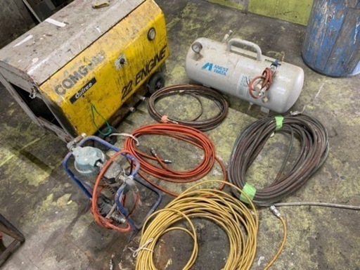 業務用コンプレッサー・タンク一式　アネスト岩田