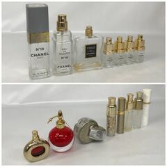 🔷🔶🔷BNC1/47　香水 空ボトル まとめて15点 CHANEL COCOCHANEL GUERLAIN HERMES BVLGARI 他 ハイブランド ボトル インテリア アンティーク　③🔷🔶🔷の画像
