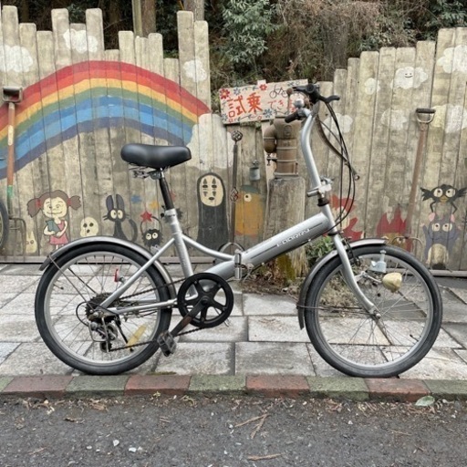 【3196】折り畳み　20インチ　前後タイヤ新品　8,300円（防犯・税込）